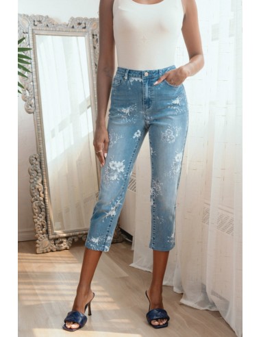 Jeans imprimé floral acheter