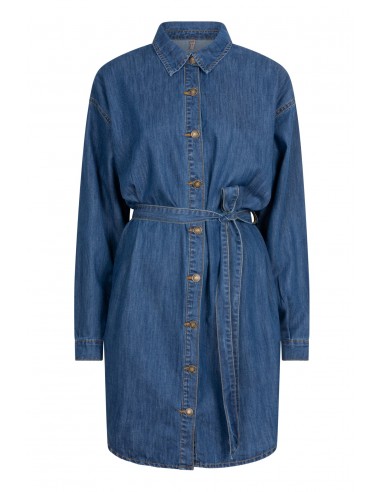 Robe chemisier denim solde